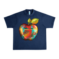 Navy leopard turquoise glitter serape Urban Heavy Tee - Artiststas