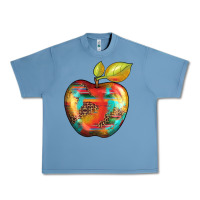 Pebble Blue leopard turquoise glitter serape Urban Heavy Tee - Artiststas