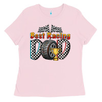 Bubblegum Pink best racing dad Ladies Tee - texasbilliewilder