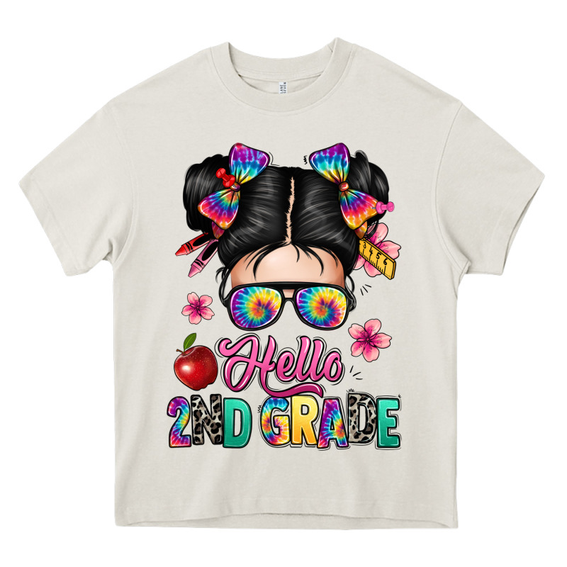 Hello Second Grade Kid Heavy Core Tee by texasbilliewilder | Teevron