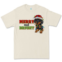 Bone merry and bright dachshund Premium Tee - RanaPortraitStore