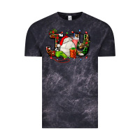 Cloud Black joy with volleyball and santa's hat Vintage Tee - AdoDesignShop