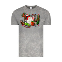 Joy With Volleyball And Santa's Hat Vintage Tee | Teevron