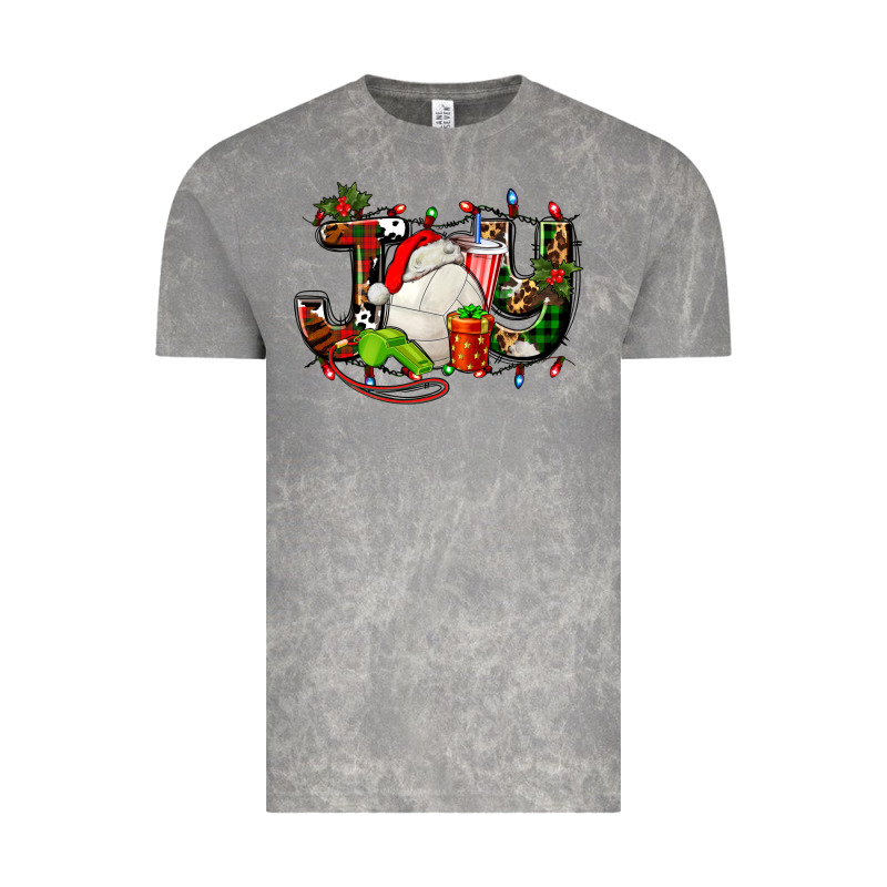 Joy With Volleyball And Santa's Hat Vintage Tee by AdoDesignShop | Teevron