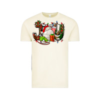 Vintage Arctic joy with volleyball and santa's hat Vintage Tee - AdoDesignShop