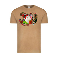 Vintage Camel joy with volleyball and santa's hat Vintage Tee - AdoDesignShop