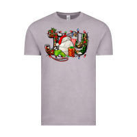 Vintage Zinc joy with volleyball and santa's hat Vintage Tee - AdoDesignShop