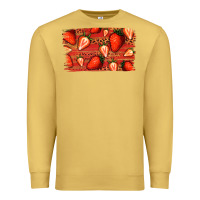 Antique Gold Strawberry Background Premium Sweatshirt - Bettercallsaul