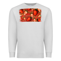 Dove Grey Strawberry Background Premium Sweatshirt - Bettercallsaul
