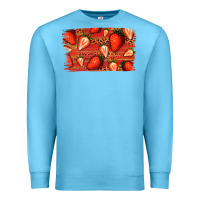 Ocean Blue Strawberry Background Premium Sweatshirt - Bettercallsaul