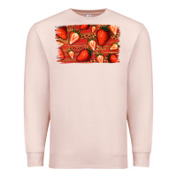 Pale Pink Strawberry Background Premium Sweatshirt - Bettercallsaul