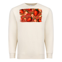 Sandshell Strawberry Background Premium Sweatshirt - Bettercallsaul