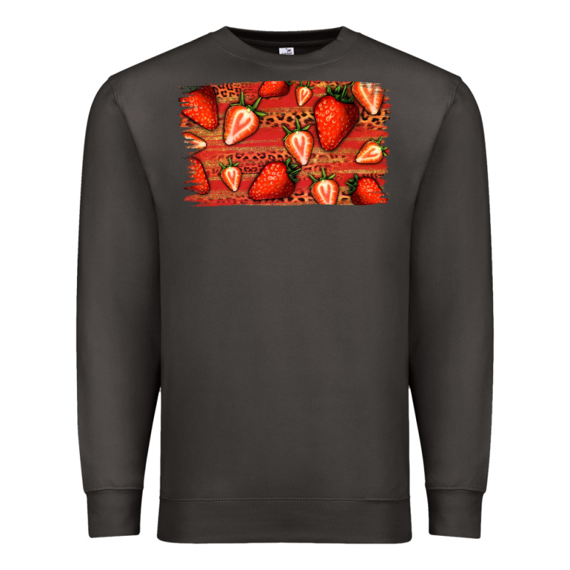 Strawberry Background Premium Sweatshirt by Bettercallsaul | Teevron
