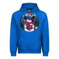 Cobalt Patriotic snowman ornament 4th of july Urban Hoodie - HowdyJamesFarm