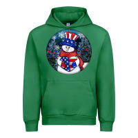 Patriotic Snowman Ornament 4th Of July Urban Hoodie | Teevron