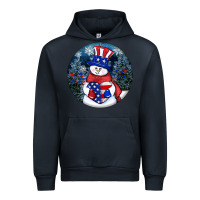 Navy Patriotic snowman ornament 4th of july Urban Hoodie - HowdyJamesFarm