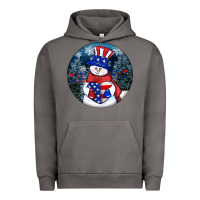 Pigment Tornado Patriotic snowman ornament 4th of july Urban Hoodie - HowdyJamesFarm