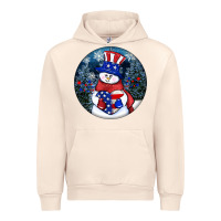 Sandshell Patriotic snowman ornament 4th of july Urban Hoodie - HowdyJamesFarm