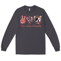 Smoke Peace Love French Bulldog Long Sleeve Tee - Jasminsmagicworld