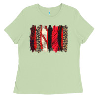 Matcha baseball brushstroke Ladies Tee - Zillion Design Studio