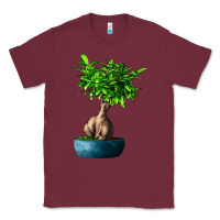 Burgundy Ficus Ginsenge Classic Tee - LillyAllenDesigns