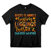 Black boots flannels bonfires leggins football Heavy Core Tee - Zillion Design Studio