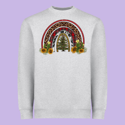 Rainbow Tree Heavyweight Sweatshirt Designed By Adodesignshop