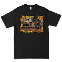 Black life is better with a dachshund Premium Tee - RanaPortraitStore