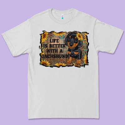 Life Is Better With A Dachshund Premium Tee Designed By Ranaportraitstore