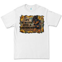 White life is better with a dachshund Premium Tee - RanaPortraitStore