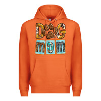 Carrot Dog Mom with Paw Premium Hoodie - texasbilliewilder