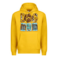 Lemon Dog Mom with Paw Premium Hoodie - texasbilliewilder