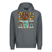 Rock Dog Mom with Paw Premium Hoodie - texasbilliewilder