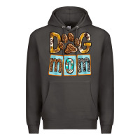 Smoke Dog Mom with Paw Premium Hoodie - texasbilliewilder