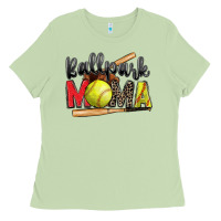 Matcha ballpark mama softball Ladies Tee - Zillion Design Studio