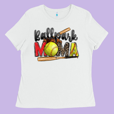Ballpark Mama Softball Ladies Tee Designed By Zillion Design Studio