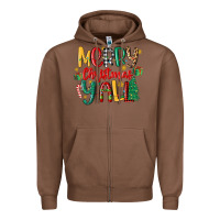 Chestnut merry christmas y'all Zipper Hoodie - MaliasSmallBusiness