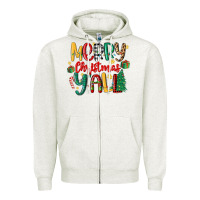 Oatmeal Heather merry christmas y'all Zipper Hoodie - MaliasSmallBusiness