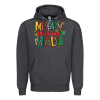 Smoke merry christmas y'all Zipper Hoodie - MaliasSmallBusiness