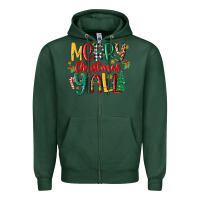 Sports Green merry christmas y'all Zipper Hoodie - MaliasSmallBusiness