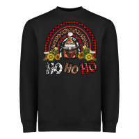 Black rainbow and hohoho with gnome Heavyweight Sweatshirt - AdoDesignShop