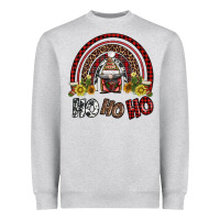Heather Grey rainbow and hohoho with gnome Heavyweight Sweatshirt - AdoDesignShop