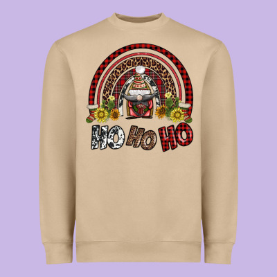 Rainbow And Hohoho With Gnome Heavyweight Sweatshirt Designed By Adodesignshop