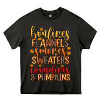 Asphalt bonfires flannels s'mores campfires and pumpkins Heavy Core Tee - Zillion Design Studio