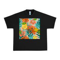 Black pineapple and lemon seamless pattern Urban Heavy Tee - BundleAndBundleShop