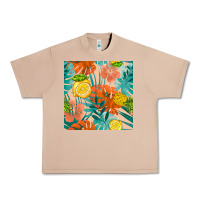 Burro pineapple and lemon seamless pattern Urban Heavy Tee - BundleAndBundleShop