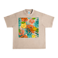 French Oak pineapple and lemon seamless pattern Urban Heavy Tee - BundleAndBundleShop