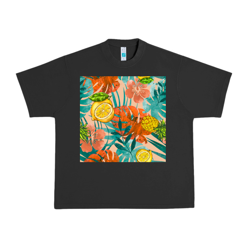 Pineapple And Lemon Seamless Pattern Urban Heavy Tee by BundleAndBundleShop | Teevron