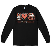 Black Peace Love Dalmatians Long Sleeve Tee - Jasminsmagicworld