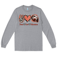 Heather Grey Peace Love Dalmatians Long Sleeve Tee - Jasminsmagicworld